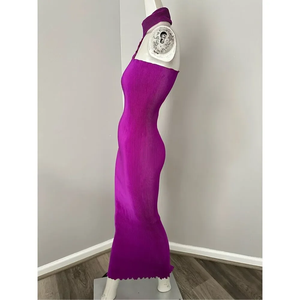 L'IDEE Soiree 90's Sleeved Gown in Grape Size AU8/US4 $365